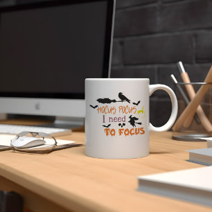 Hocus Pocus Modern Orange Halloween Mug