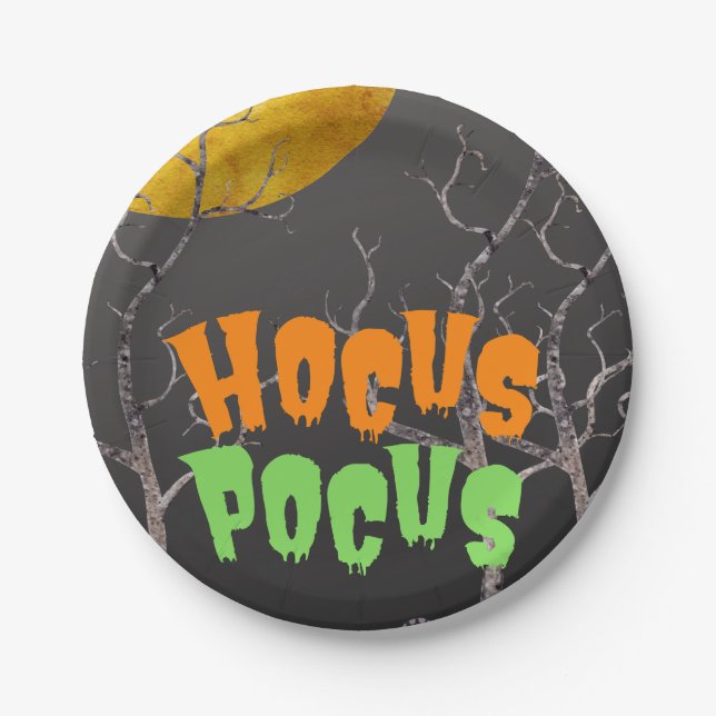 Hocus Pocus Paper Plate (Front)
