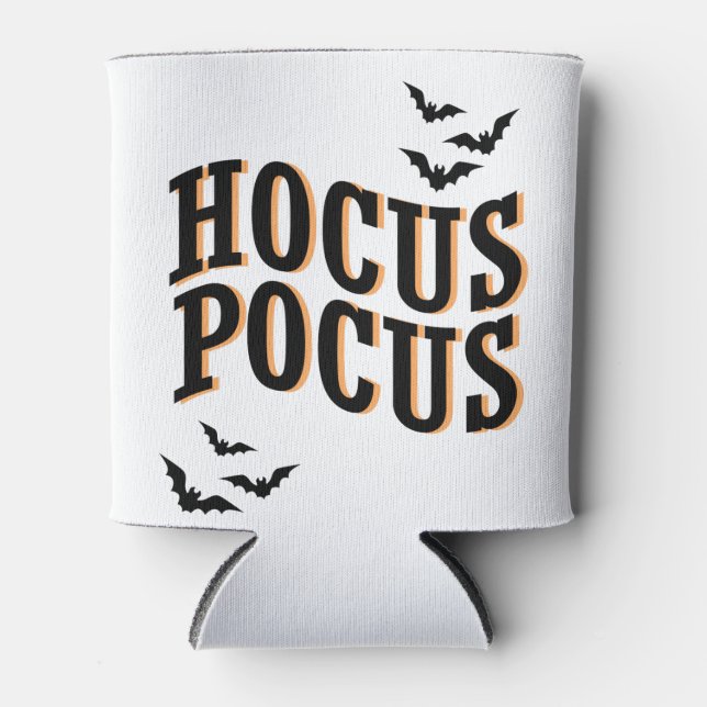 Hocus Pocus Spooky Cute Witches Halloween Can Cooler (Front)