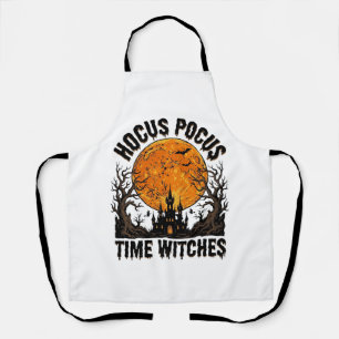 Hocus Pocus Time Witches Vintage Halloween Shirt D Apron