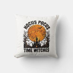 Hocus Pocus Time Witches Vintage Halloween Shirt D Cushion