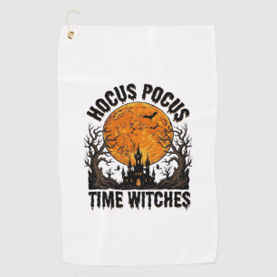 Hocus Pocus Time Witches Vintage Halloween Shirt D Golf Towel
