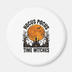 Hocus Pocus Time Witches Vintage Halloween Shirt D Magnet