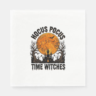 Hocus Pocus Time Witches Vintage Halloween Shirt D Napkin