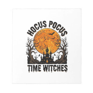 Hocus Pocus Time Witches Vintage Halloween Shirt D Notepad