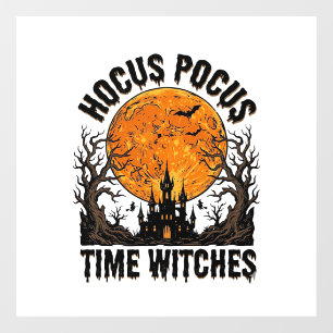 Hocus Pocus Time Witches Vintage Halloween Shirt D Window Cling