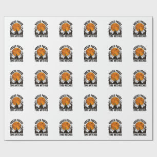 Hocus Pocus Time Witches Vintage Halloween Shirt D Wrapping Paper