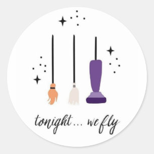 Hocus Pocus Tonight We Fly Stickers
