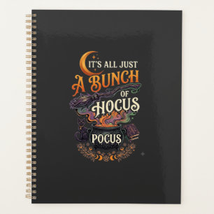 Hocus Pocus Witch Broom Black Cat Magic Cauldron H Planner