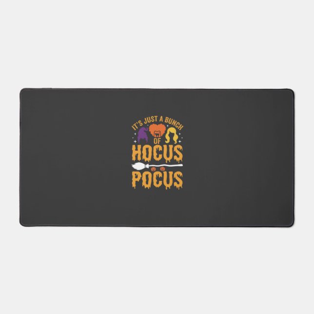 Hocus Pocus Witch Halloween Vector Design Desk Mat (Front)