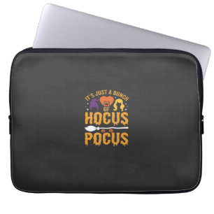 Hocus Pocus Witch Halloween Vector Design Laptop Sleeve