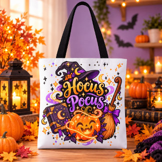 Hocus Pocus Witchy Halloween Tote Bag