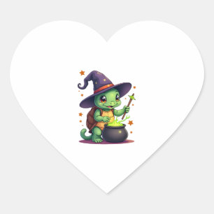 Hocus Shellcus Turtle Heart Sticker