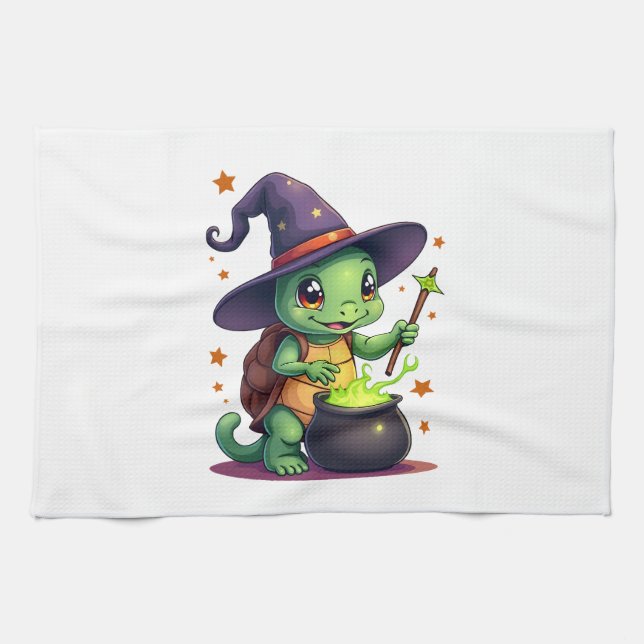 Hocus Shellcus Turtle Tea Towel (Horizontal)