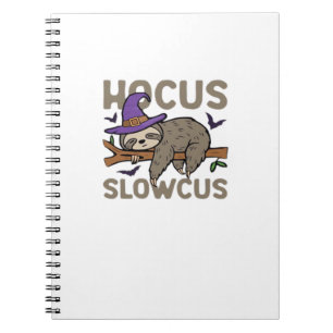 Hocus Slowcus Funny Halloween Sloth Classic T-Shir Notebook
