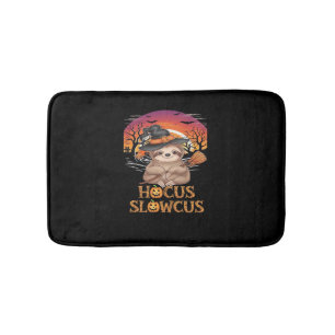 Hocus Slowcus Sloth lovers Halloween costume tee E Bath Mat