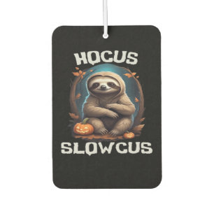 Hocus Slowcus Sloth lovers Halloween costume tee E Car Air Freshener
