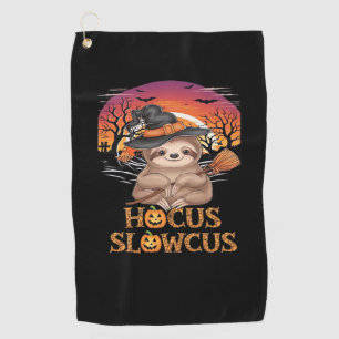Hocus Slowcus Sloth lovers Halloween costume tee E Golf Towel