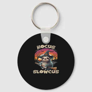 Hocus Slowcus Sloth lovers Halloween costume tee E Key Ring