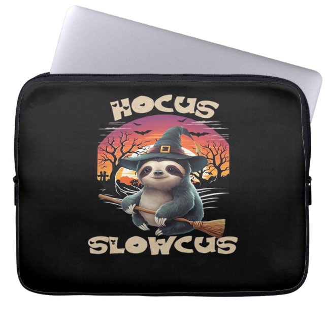 Hocus Slowcus Sloth lovers Halloween costume tee E Laptop Sleeve (Front)