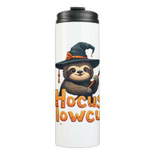 Hocus Slowcus Sloth lovers Halloween costume tee E Thermal Tumbler