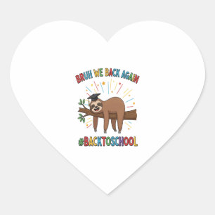 Hocus Slowcus Witch Sloth Heart Sticker