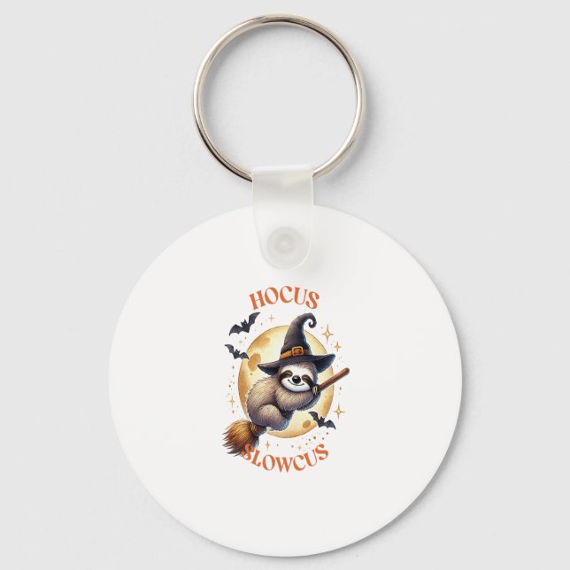 Hocus Slowcus Witch Sloth Key Ring (Front)