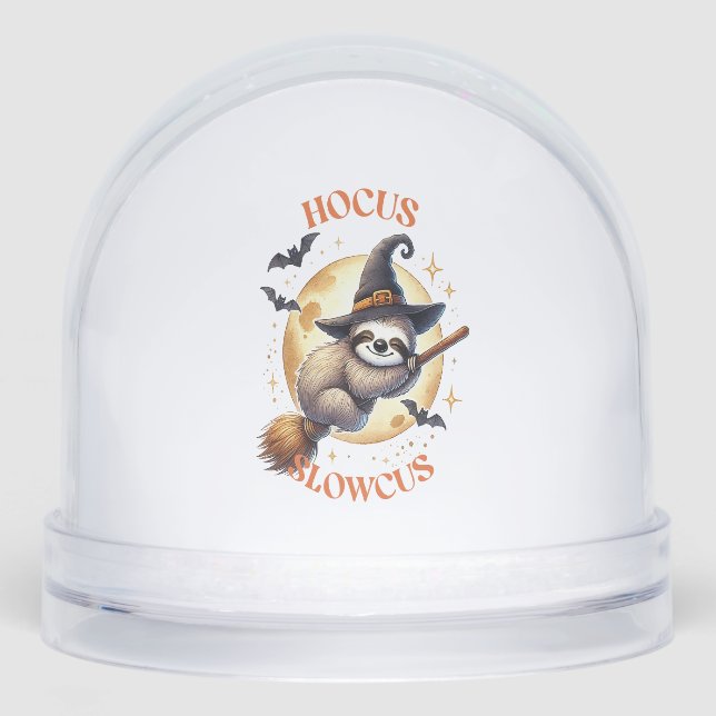 Hocus Slowcus Witch Sloth Snowglobe (Front)