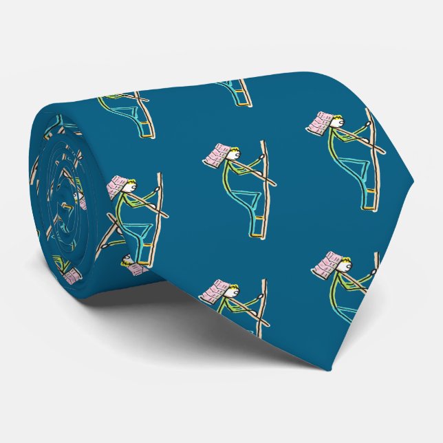 Hod Carrier Stickman Tie (Rolled)
