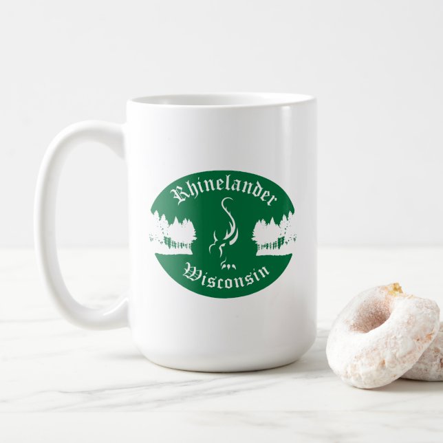 Hodag, Rhinelander, Wisconsin Coffee Mug (With Donut)