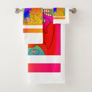 Hodge Podge Wedding Birthday Housewarming Bath Towel Set