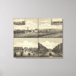 Hodges Home, Nebraska Canvas Print