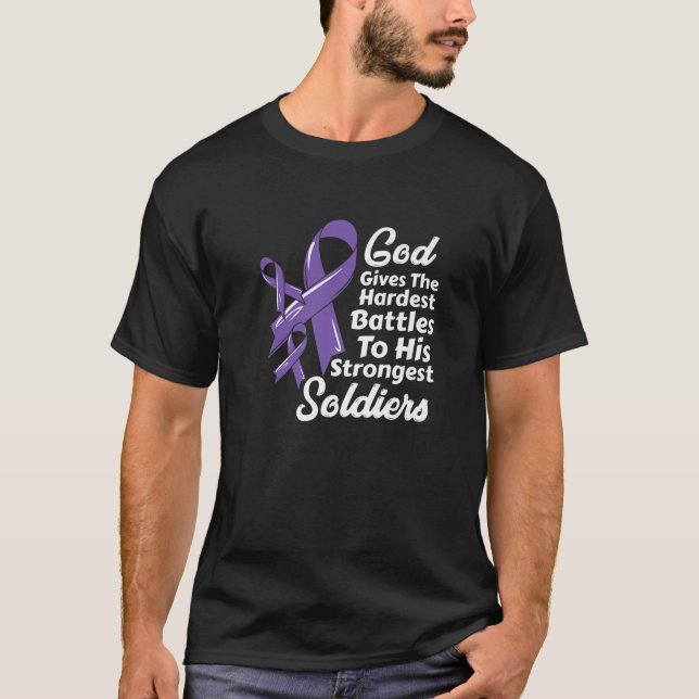 Hodgkin Lymphoma Awareness Ribbon Chemo Faith Sold T-Shirt (Front)
