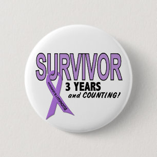 Hodgkins Lymphoma 3 Year Survivor 6 Cm Round Badge
