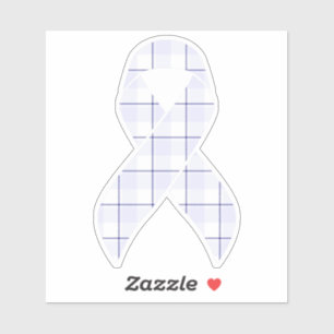 Hodgkin's Lymphoma Awareness Plaid Lavender Ribbon