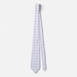 Hodgkin's Lymphoma Awareness Plaid Lavender Ribbon Tie