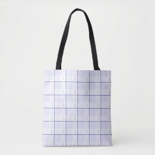 Hodgkin's Lymphoma Awareness Plaid Lavender Ribbon Tote Bag