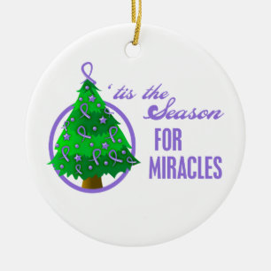 Hodgkin's Lymphoma Christmas Miracles Ceramic Tree Decoration