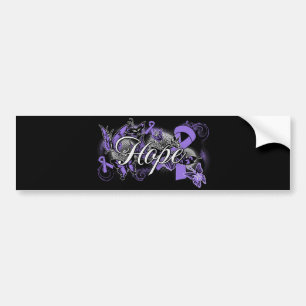 Hodgkins Lymphoma Hope Garden Ribbon Bumper Sticker