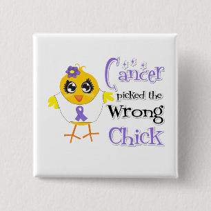 Hodgkins Lymphoma Picked The Wrong Chick 15 Cm Square Badge