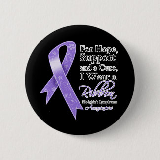 Hodgkins Lymphoma Support Hope Awareness 6 Cm Round Badge
