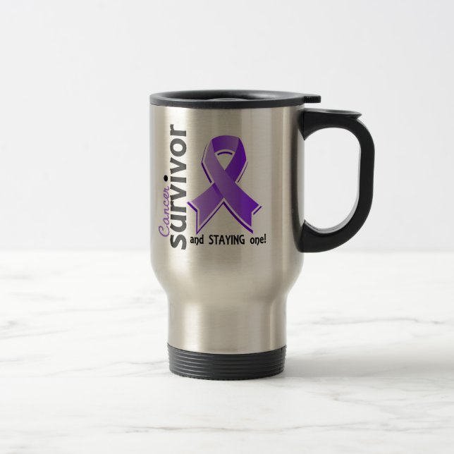 Hodgkin's Lymphoma Survivor 19 Travel Mug (Right)