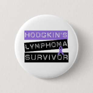 Hodgkin's Lymphoma Survivor 6 Cm Round Badge