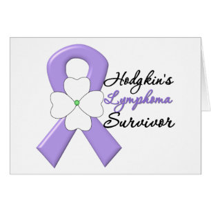 Hodgkin's Lymphoma Survivor Flower Ribbon