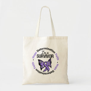 Hodgkin's Lymphoma Survivor Hope Determination Fai Tote Bag