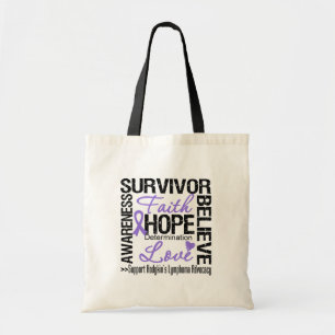 Hodgkins Lymphoma Survivors Motto Tote Bag