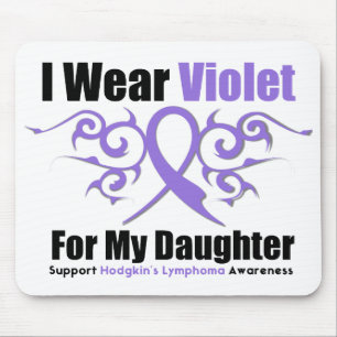 Hodgkins Lymphoma Tribal Ribbon For My Daughter Mouse Mat