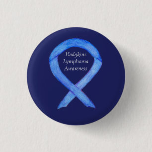Hodgkins Lymphoma Violet Awareness Ribbon Art Pins