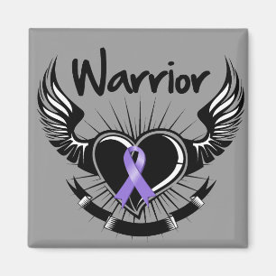 Hodgkins Lymphoma Warrior Fighter Wings Magnet