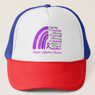 Hodgkin's Lymphoma Warrior Supporting Fighter Trucker Hat